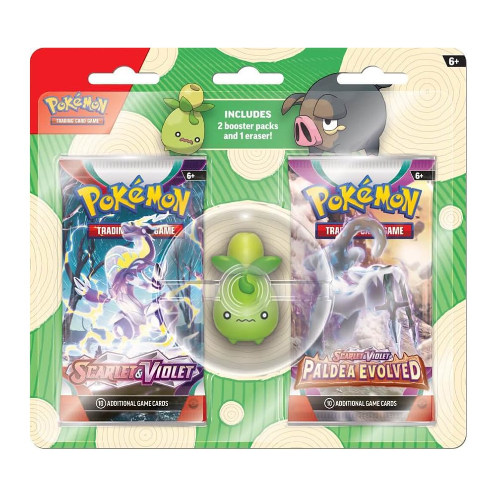 Pokémon Paldea Evolved & Scarlet Violet Base Eraser 2-Pack Blister