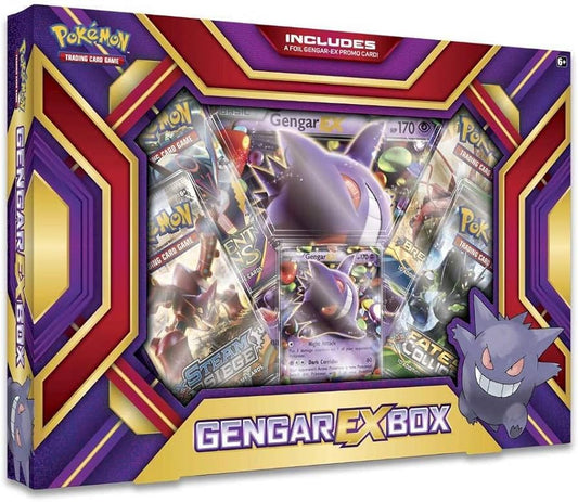 Pokémon Gengar EX Box (2016 XY Era, Includes 4 Booster Packs + 1 Promo)